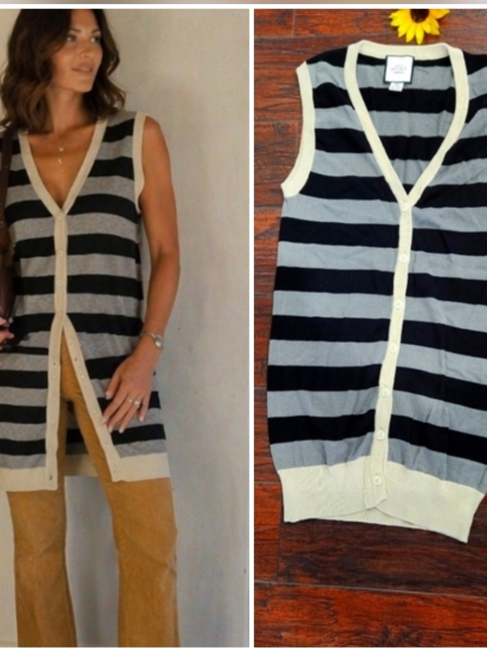 AT LAST NEW YORK STRIPED CARDIGAN ✨️NEW ✨️